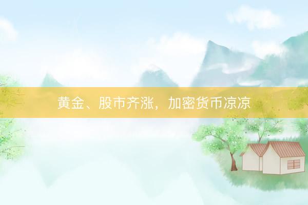 黄金、股市齐涨，加密货币凉凉
