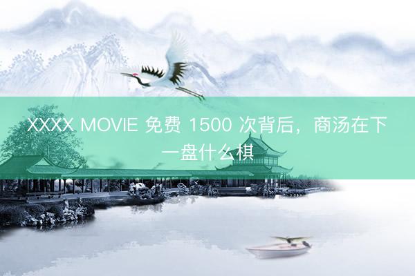 XXXX MOVIE 免费 1500 次背后，商汤在下一盘什么棋
