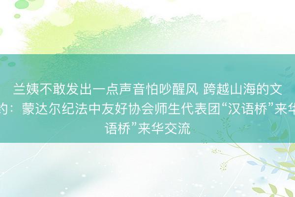 兰姨不敢发出一点声音怕吵醒风 跨越山海的文化之约：蒙达尔纪法中友好协会师生代表团“汉语桥”来华交流