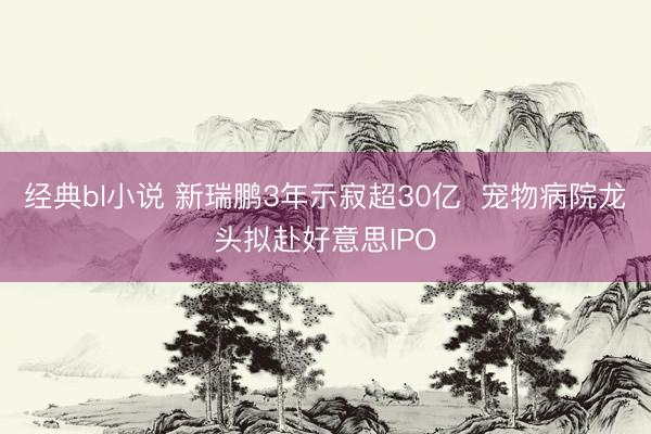 经典bl小说 新瑞鹏3年示寂超30亿  宠物病院龙头拟赴好意思IPO
