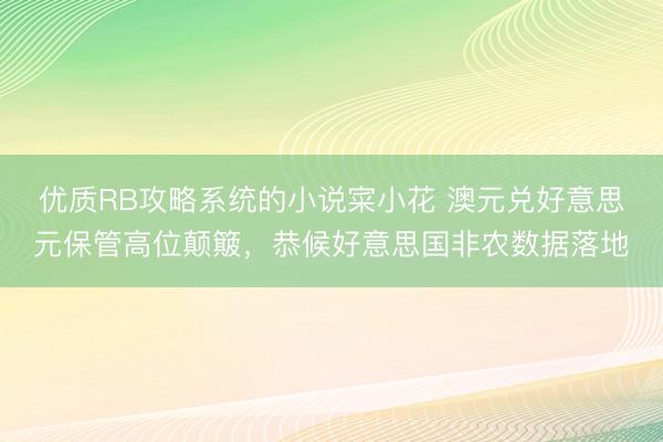 优质RB攻略系统的小说寀小花 澳元兑好意思元保管高位颠簸，恭候好意思国非农数据落地