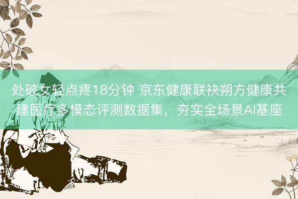处破女轻点疼18分钟 京东健康联袂朔方健康共建医疗多模态评测数据集，夯实全场景AI基座